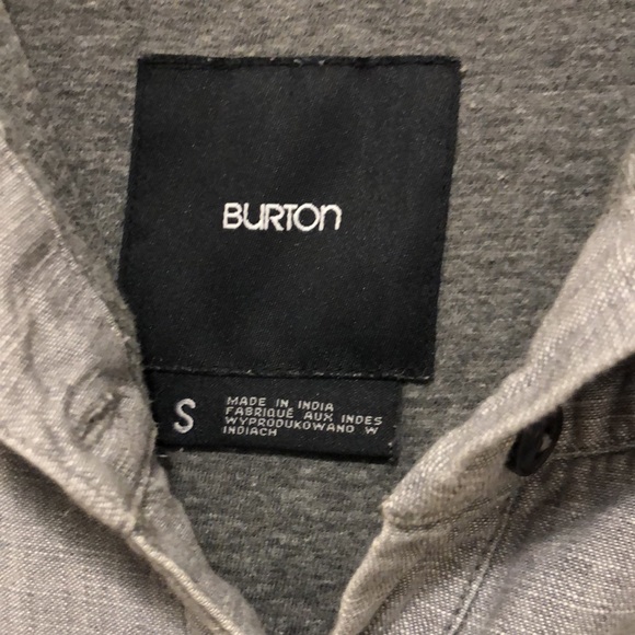 Burton Cotton Gray Hoodie S - Picture 4 of 10